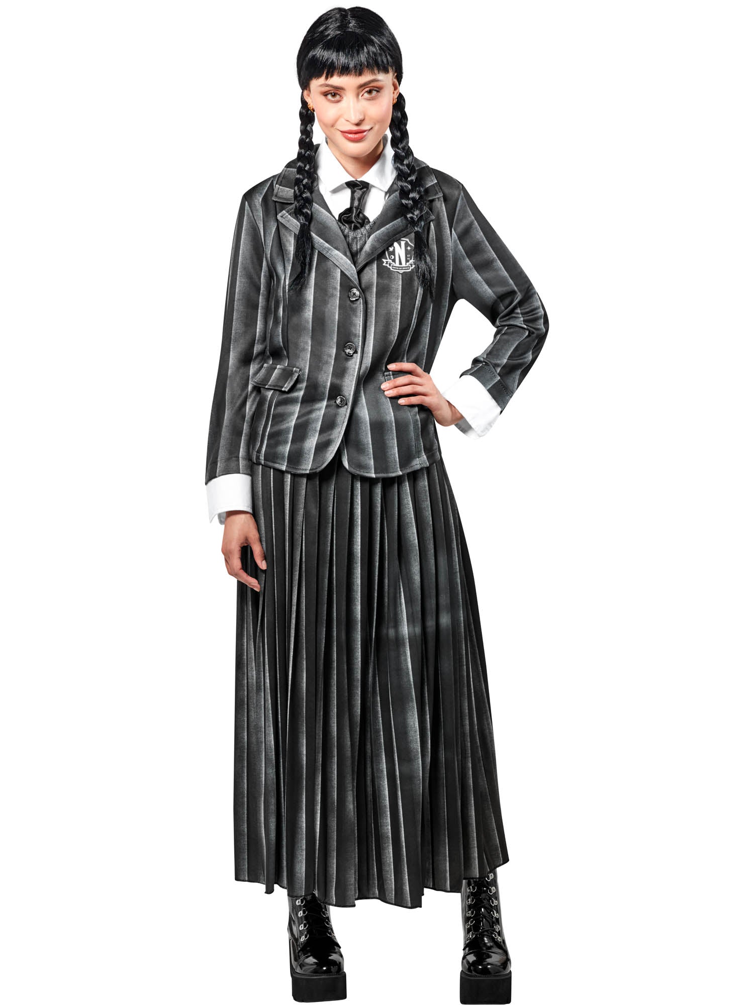 Strój szkolny dla dorosłych Wednesday Addams