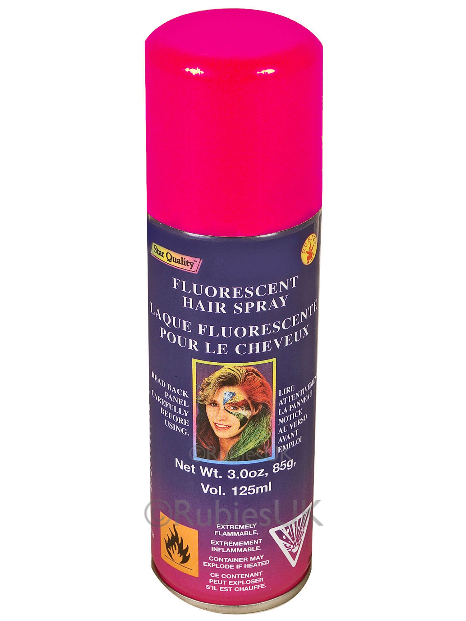 Czerwona Fluorescencyjna farba do włosów w sprayu