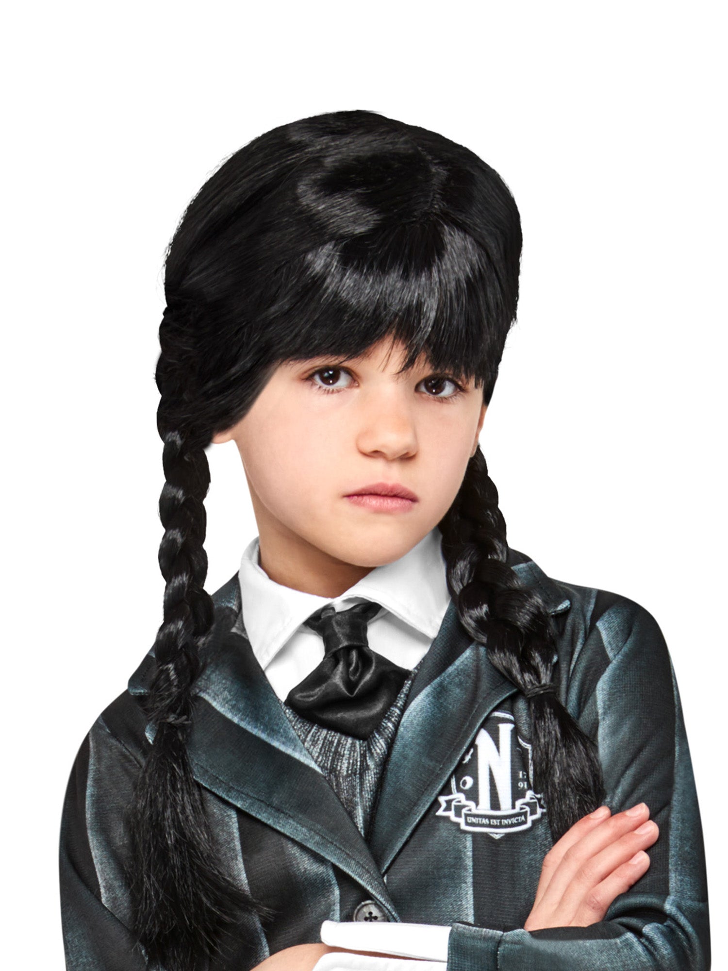 Peruka dla dzieci Środa Addams