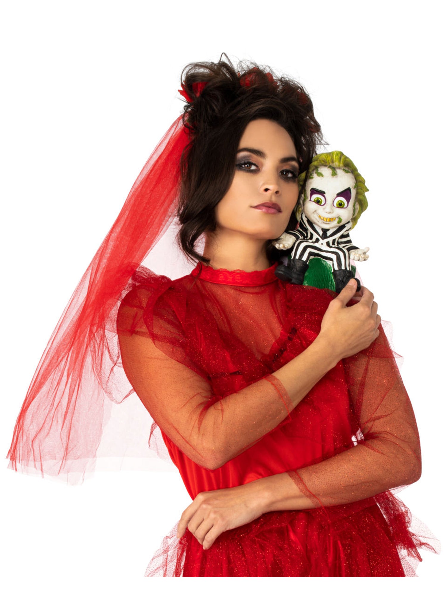 Siedzący na ramieniu Beetlejuice