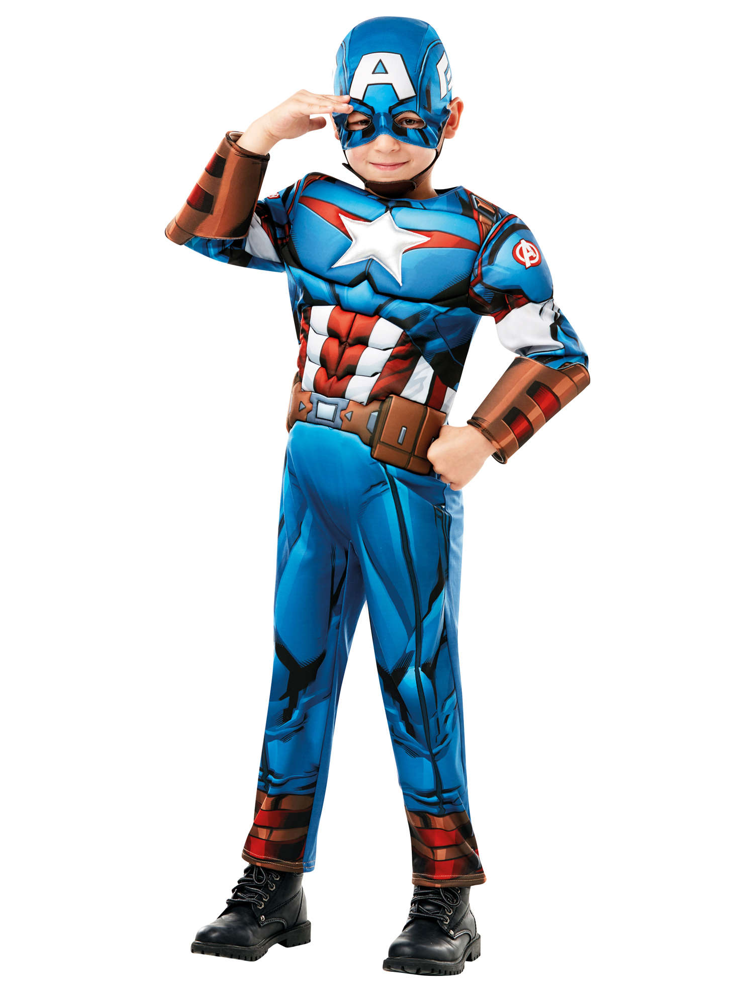 Dziecięcy, luksusowy kostium Kapitana Ameryki od Marvela