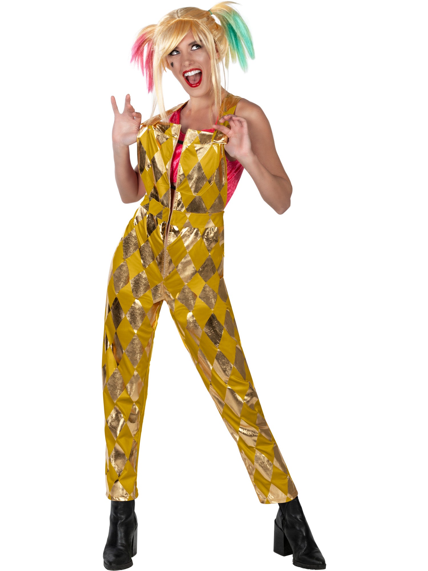 Kombinezon Harley Quinn dla dorosłych z filmu "Ptaki Nocy"
