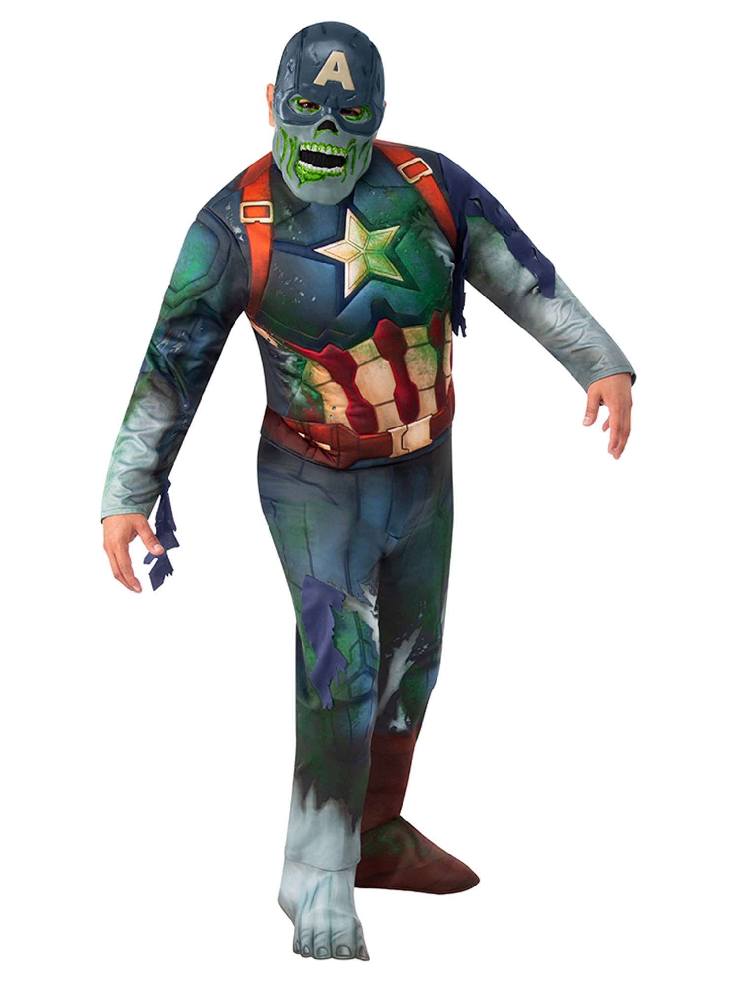 Kostium Deluxe Zombie Kapitan Ameryka dla dorosłych z Marvela