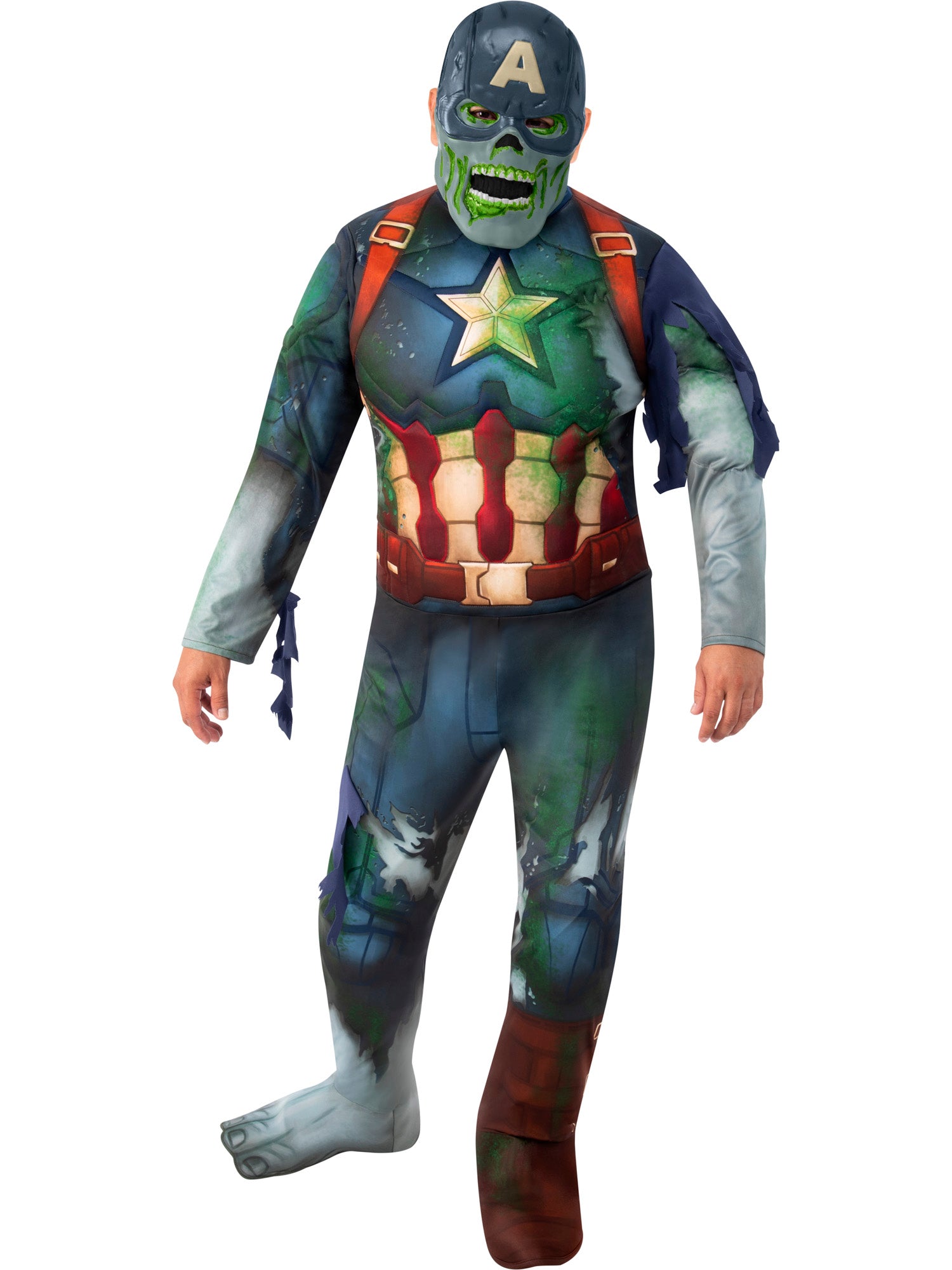 Kostium Deluxe Zombie Kapitan Ameryka dla dorosłych z Marvela