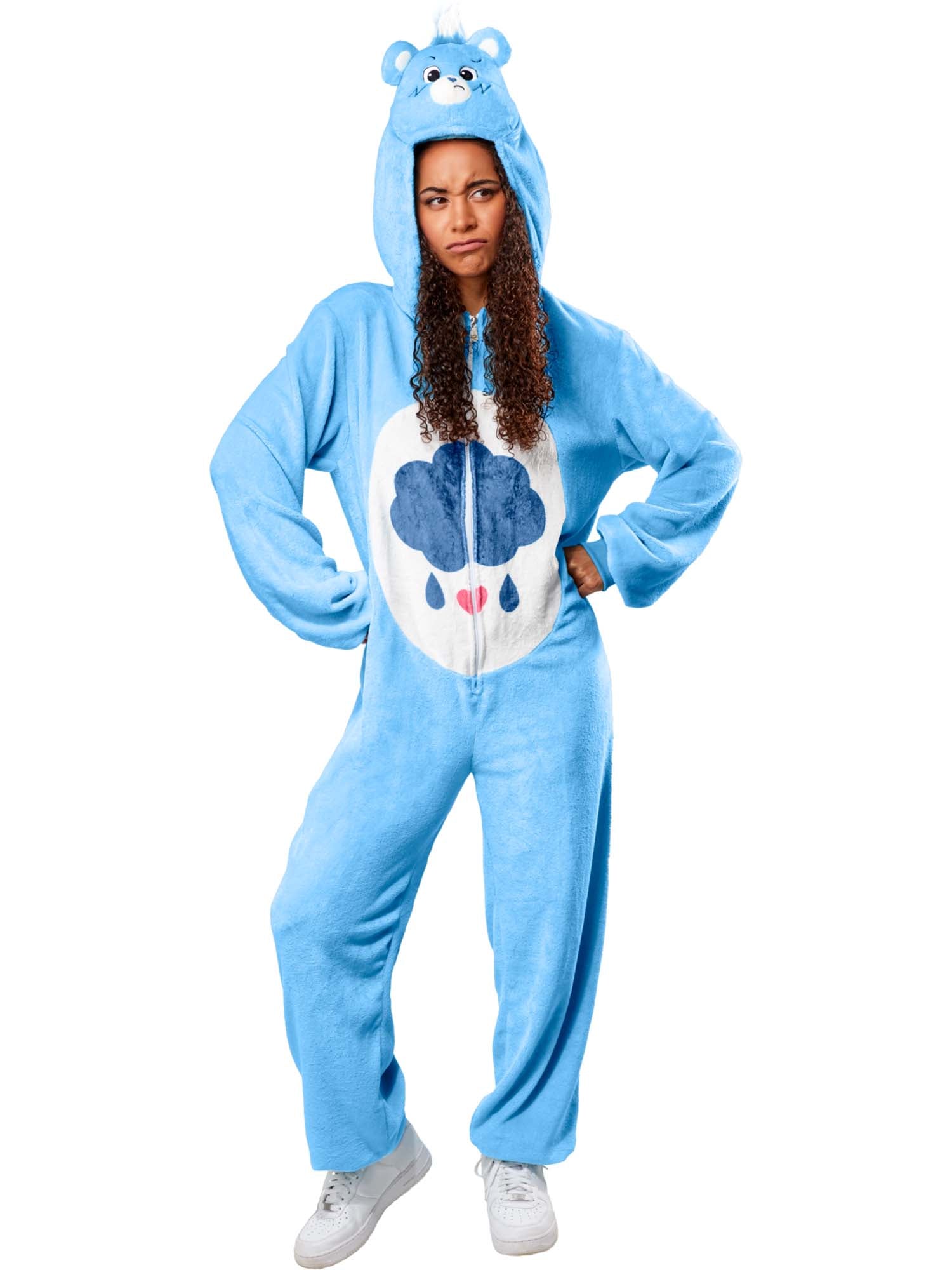 Care Bears - Kostium dla dorosłych w postaci piżamy jednoczęściowej Grumpy Bear