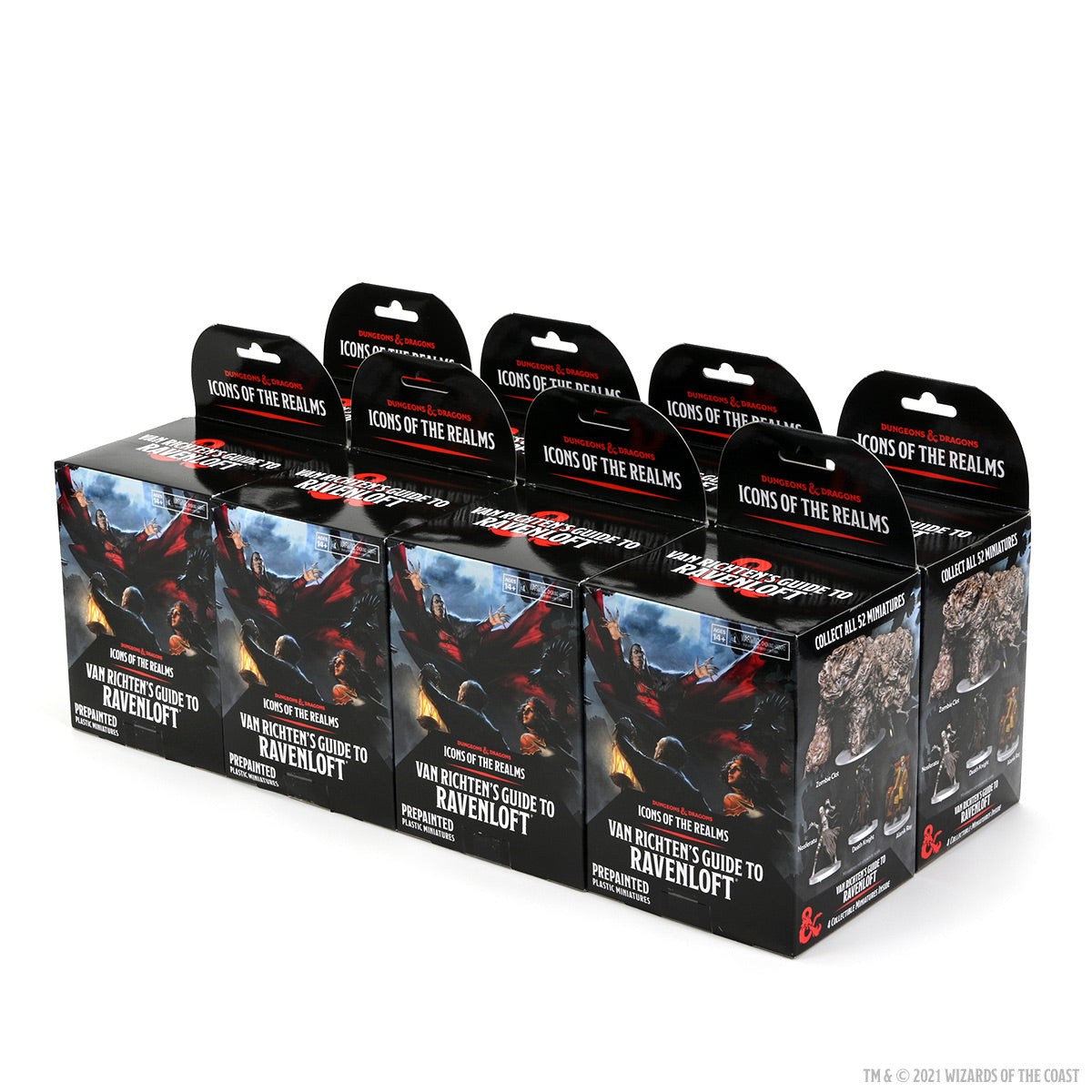 D&D Icons of the Realms: Przewodnik Van Richtena po Ravenloft 8 szt. Booster Brick (Zestaw 21)