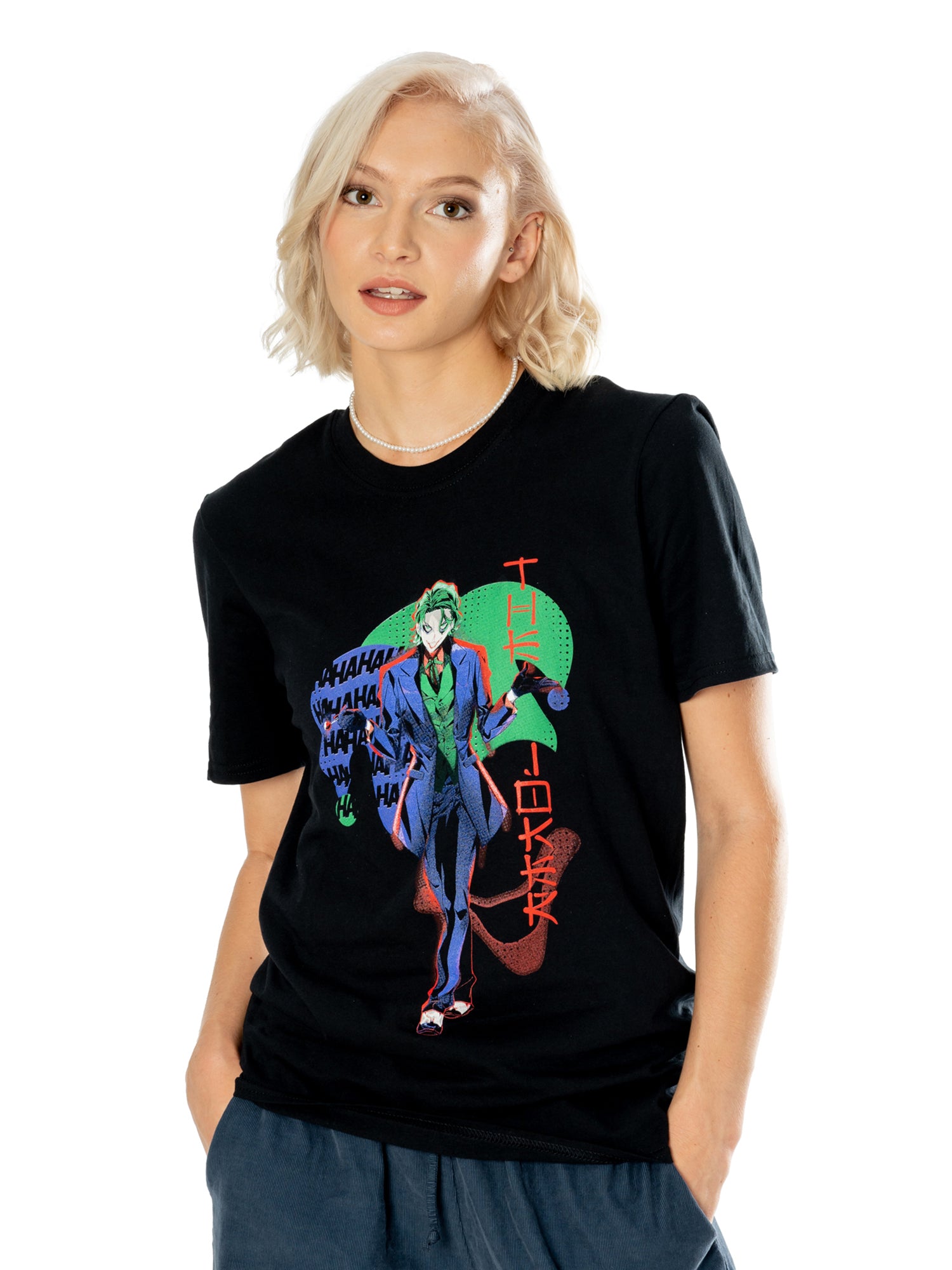 Koszulka Joker Czarna dla dorosłych Anime Czerwone Światło