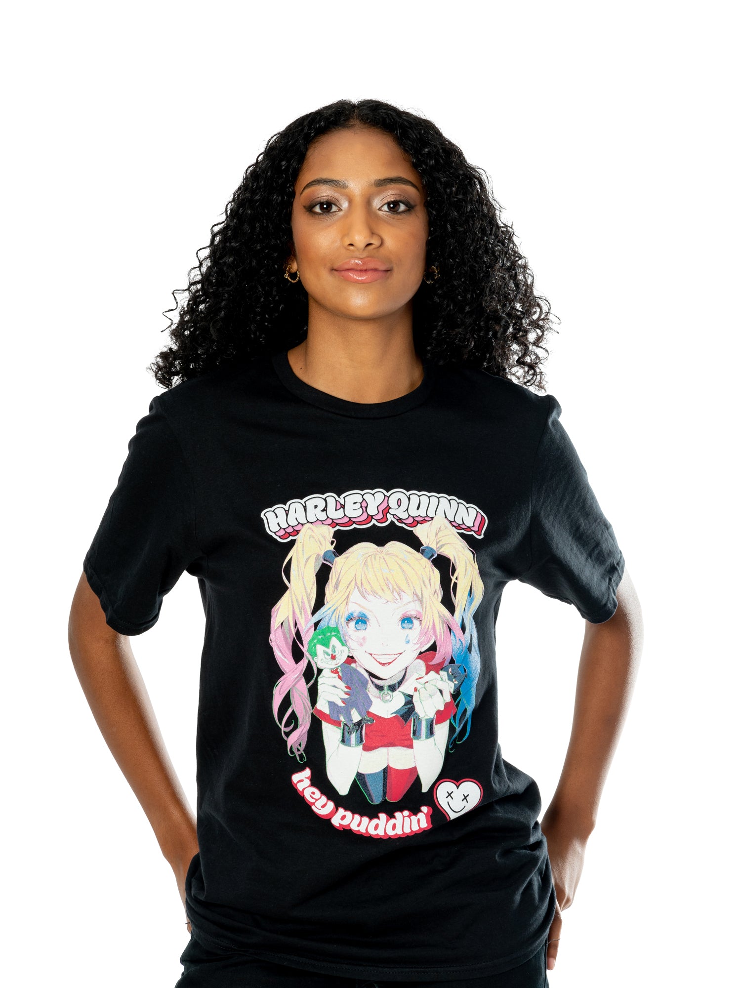Koszulka z Harley Quinn z anime "Puddin'"