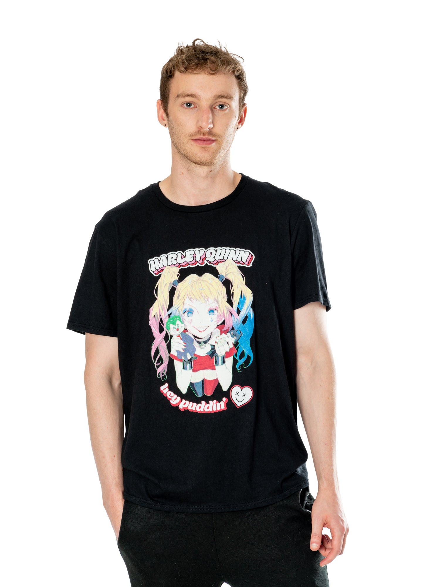 Koszulka z Harley Quinn z anime "Puddin'"