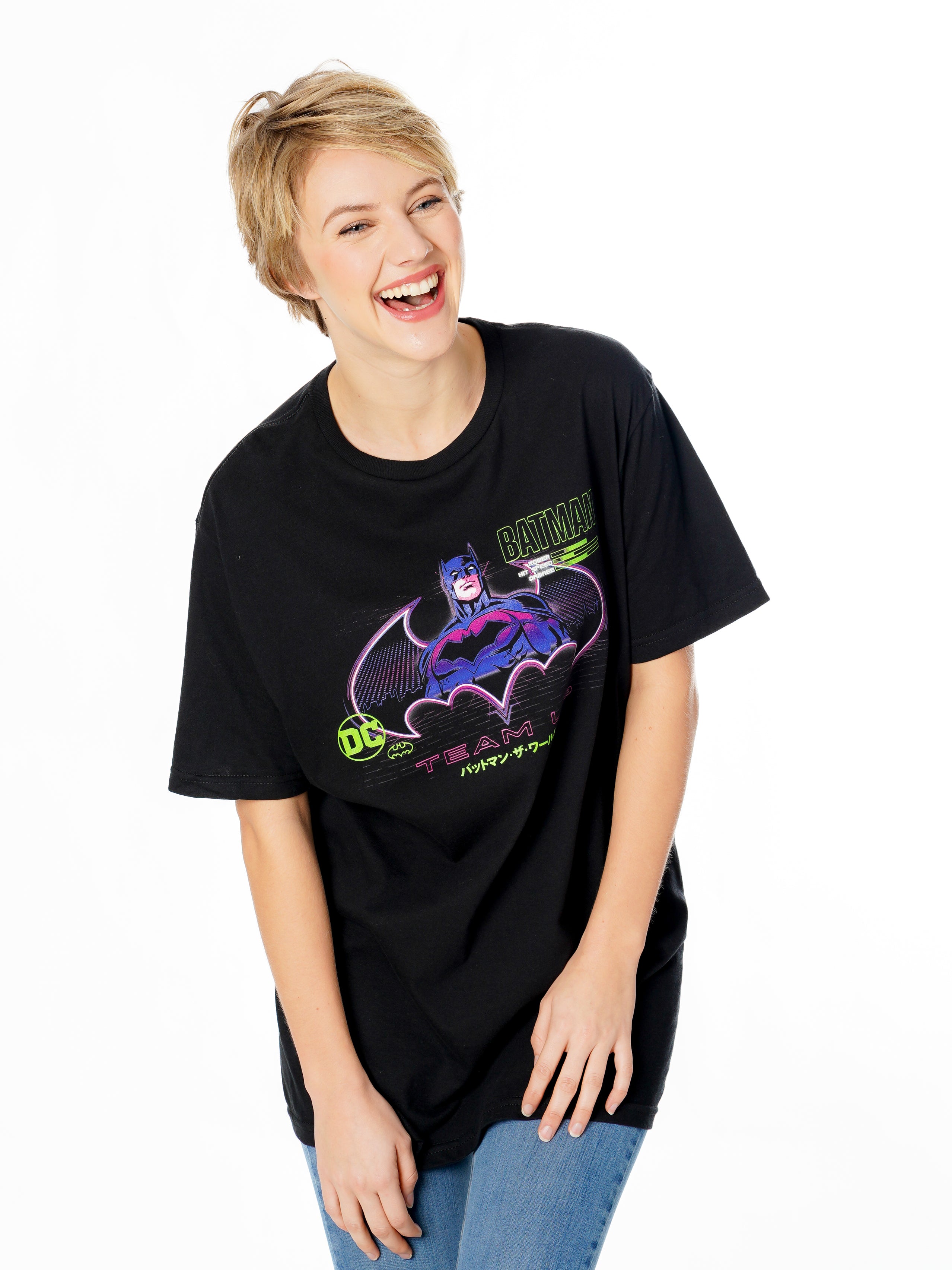 Koszulka z motywem Batman Anime Matrix Grid