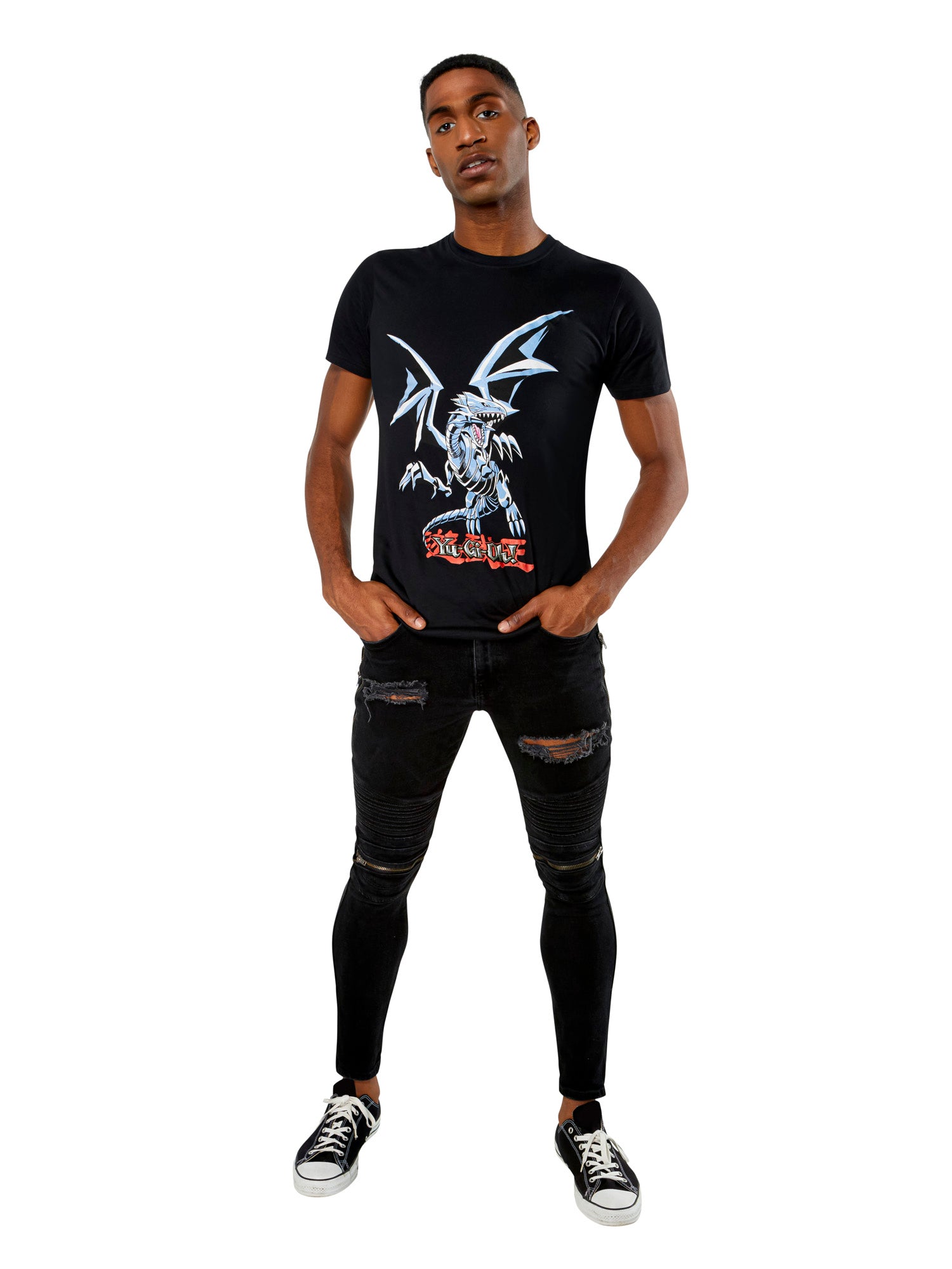 Koszulka Yu-Gi-Oh!  Z Niebieskookim Białym Smokiem