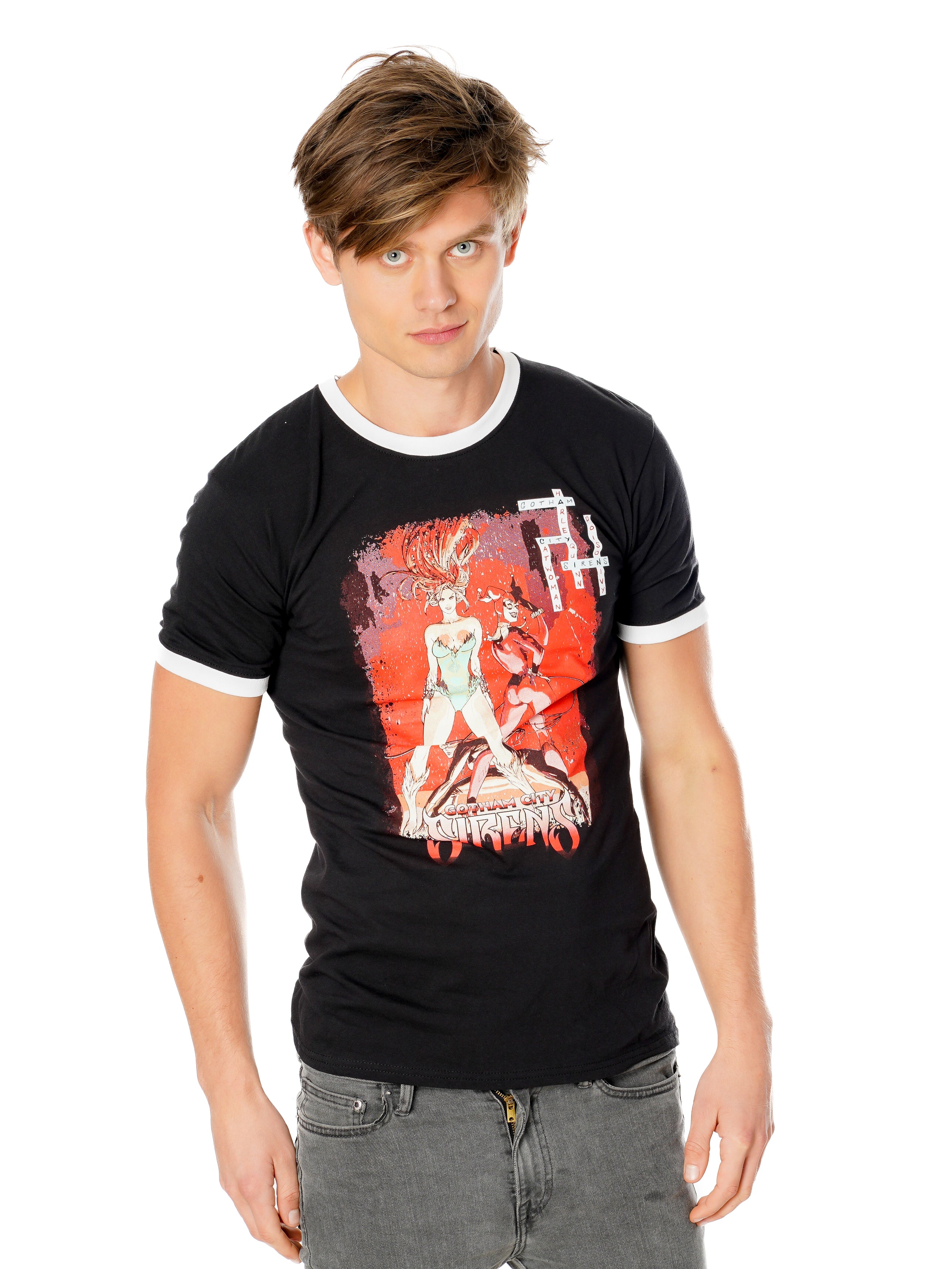 Koszulka Sirens Crossword Black Ringer