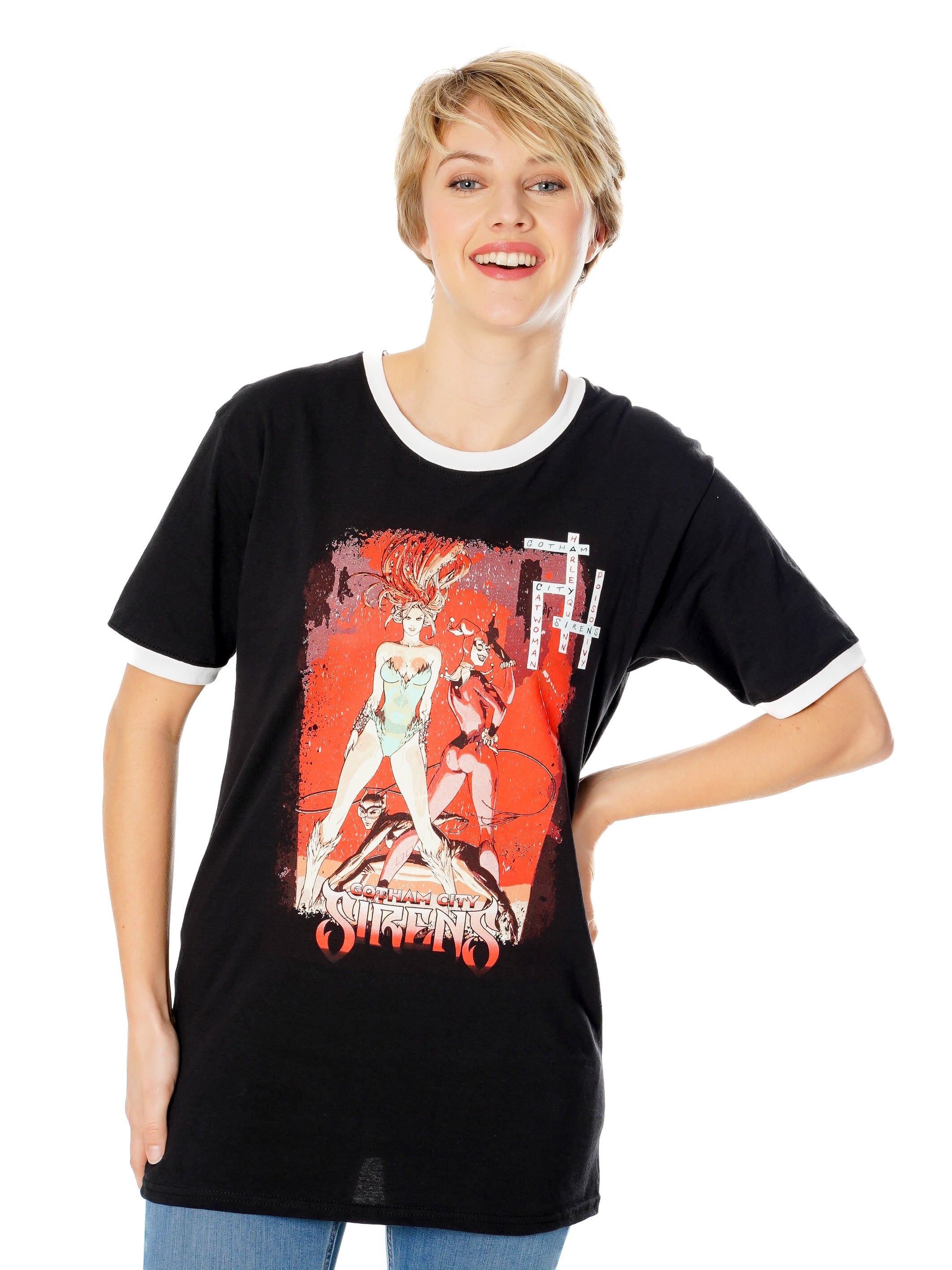 Koszulka Sirens Crossword Black Ringer