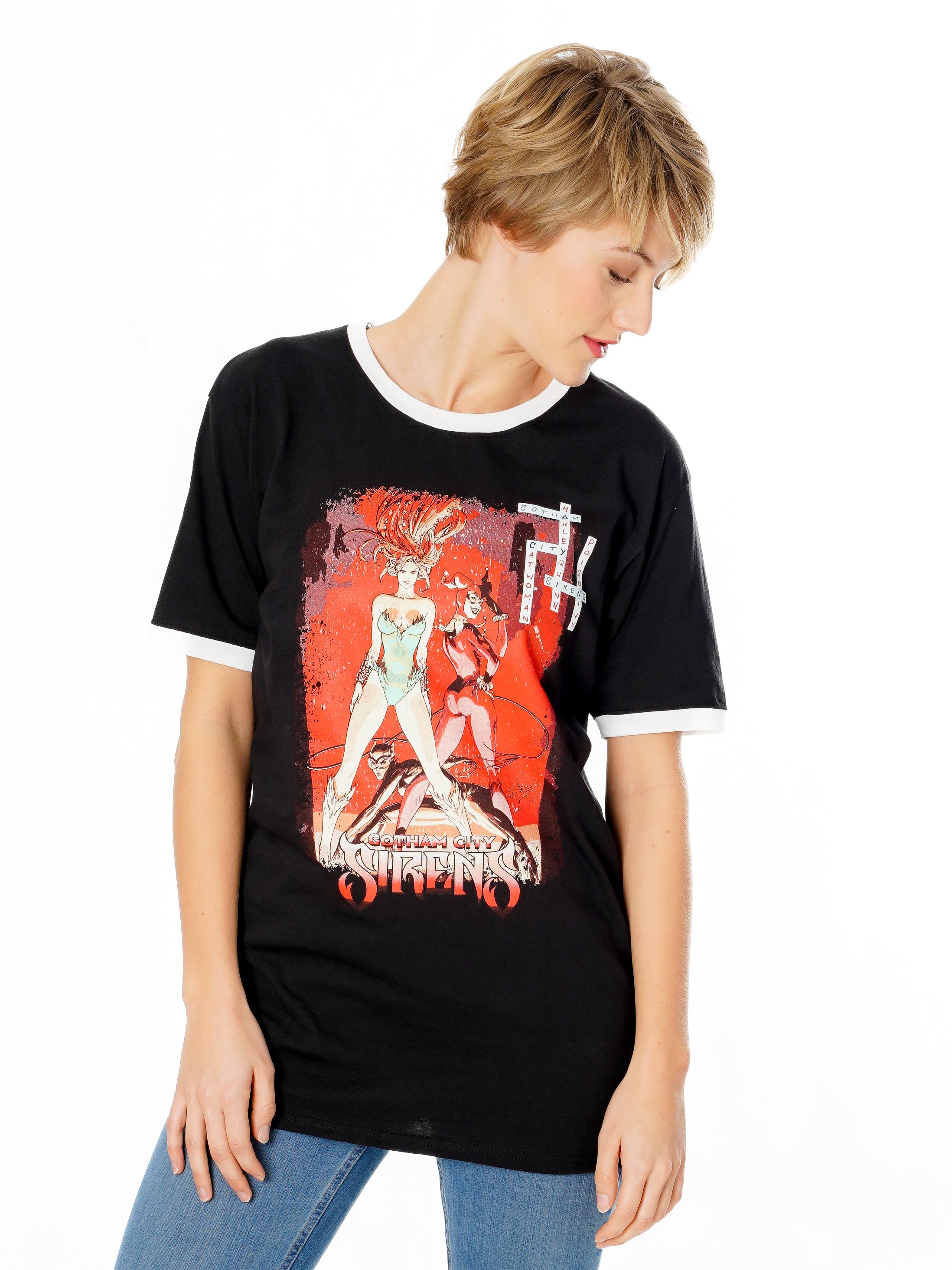 Koszulka Sirens Crossword Black Ringer