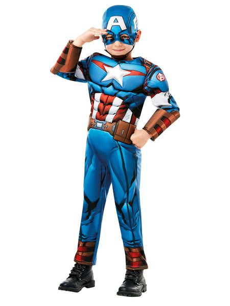 Dziecięcy, luksusowy kostium Kapitana Ameryki od Marvela