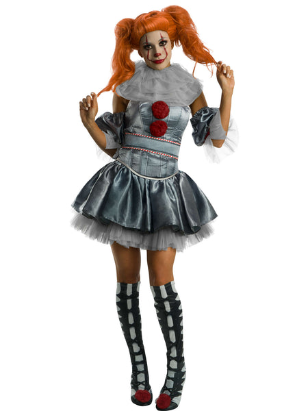 Kostium Deluxe dla Dorosłych Pennywise dla Kobiet