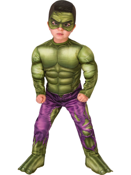 Kostium Premium Hulk z Muskularną Klatką Piersiową