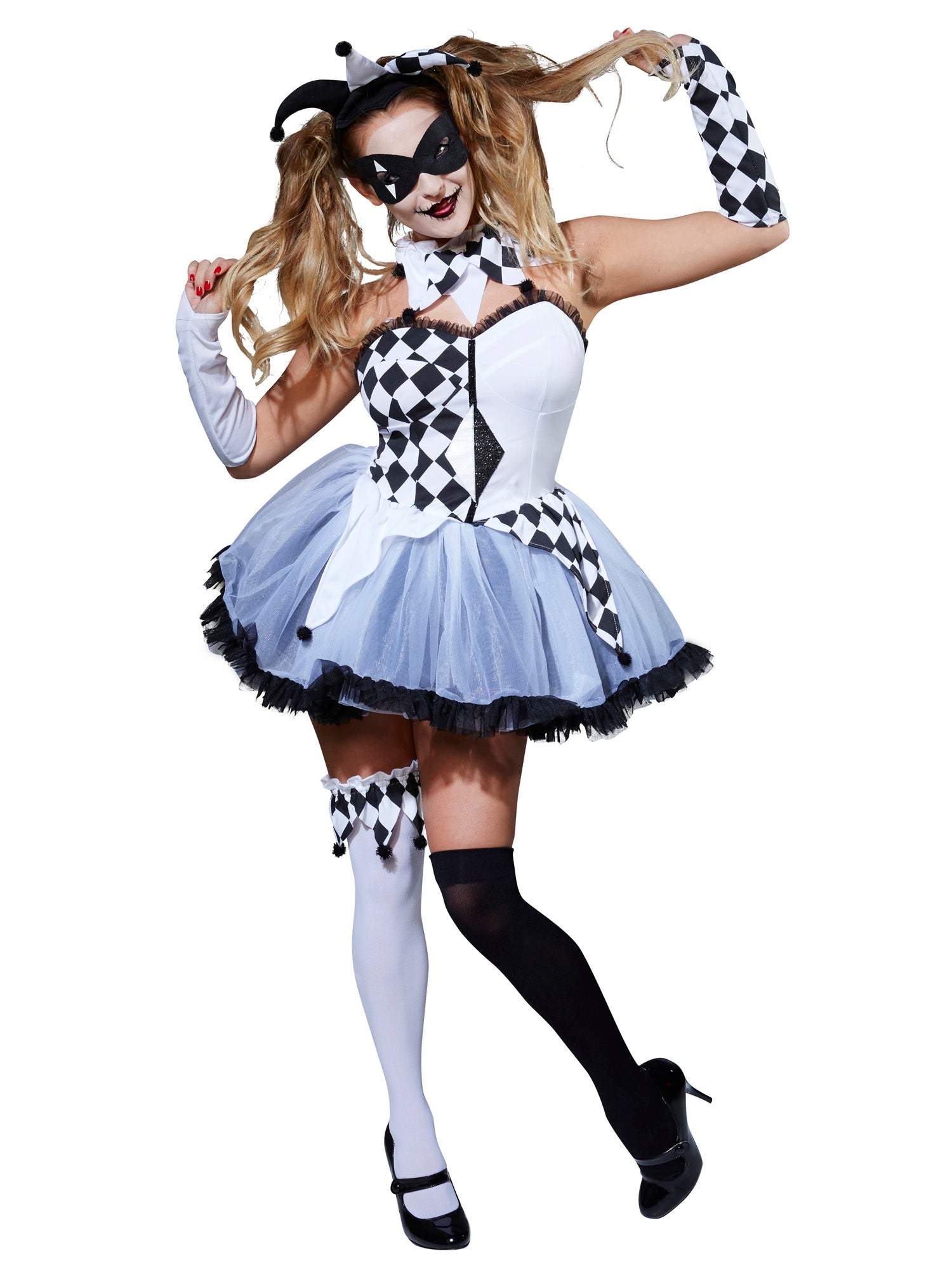 Clown, Multi, Generic, Adult Costume, Small, Front