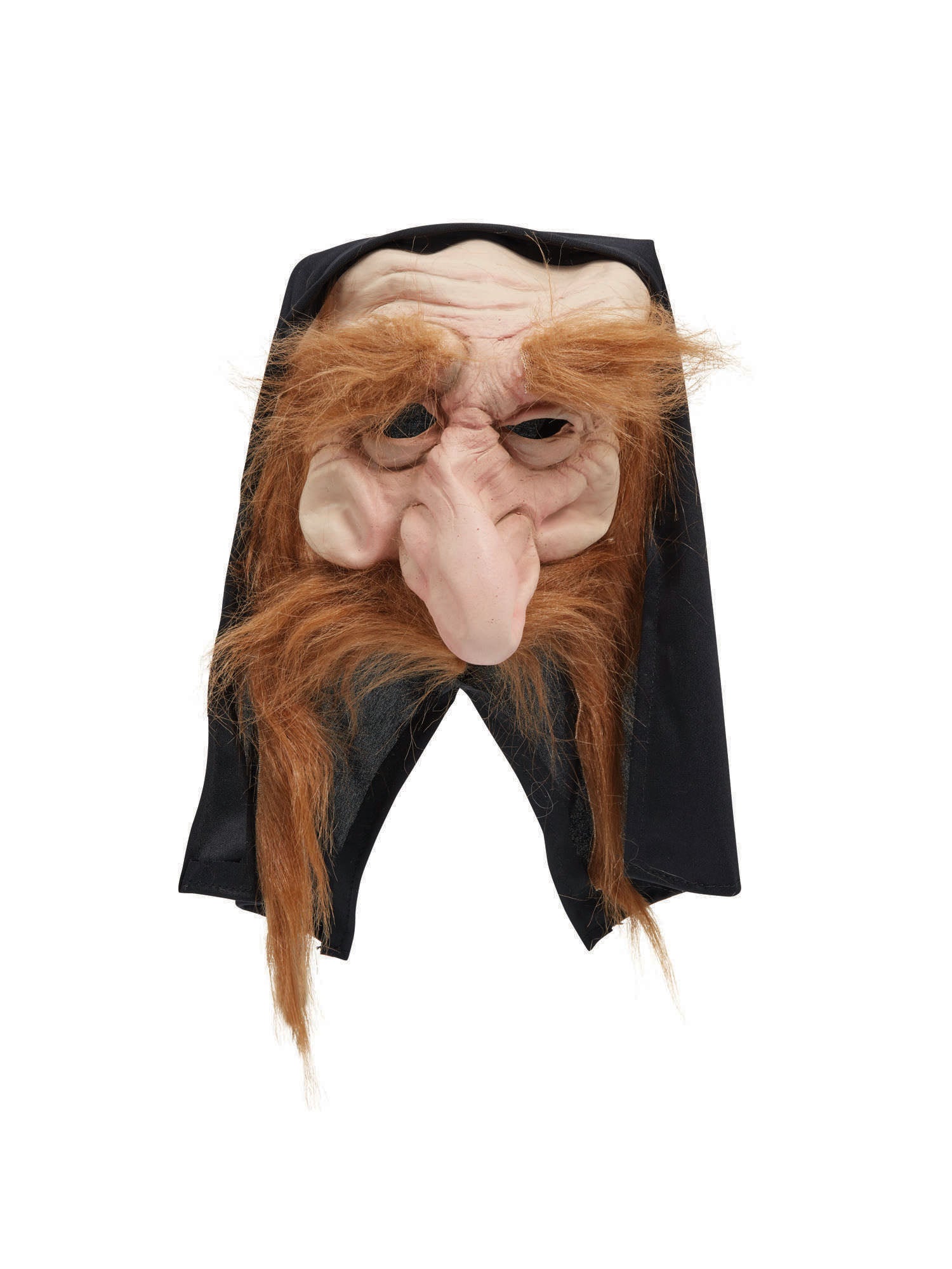 Maska krasnala z kapturem i brodą