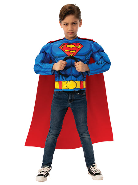 Kostium Superman z Muskularną Klatką Piersiową Premium dla dzieci