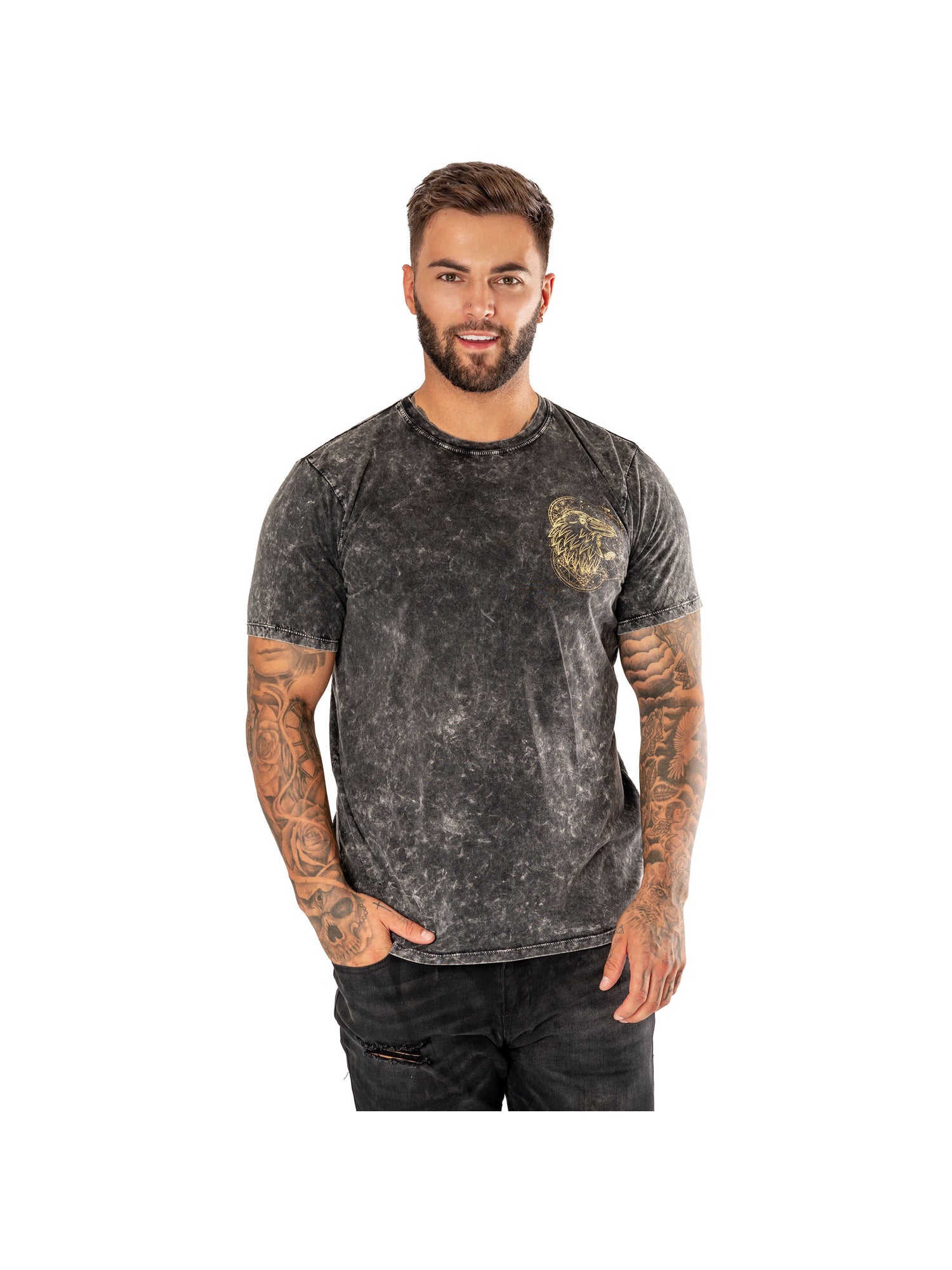 Koszulka Ravenclaw w stylu acid wash