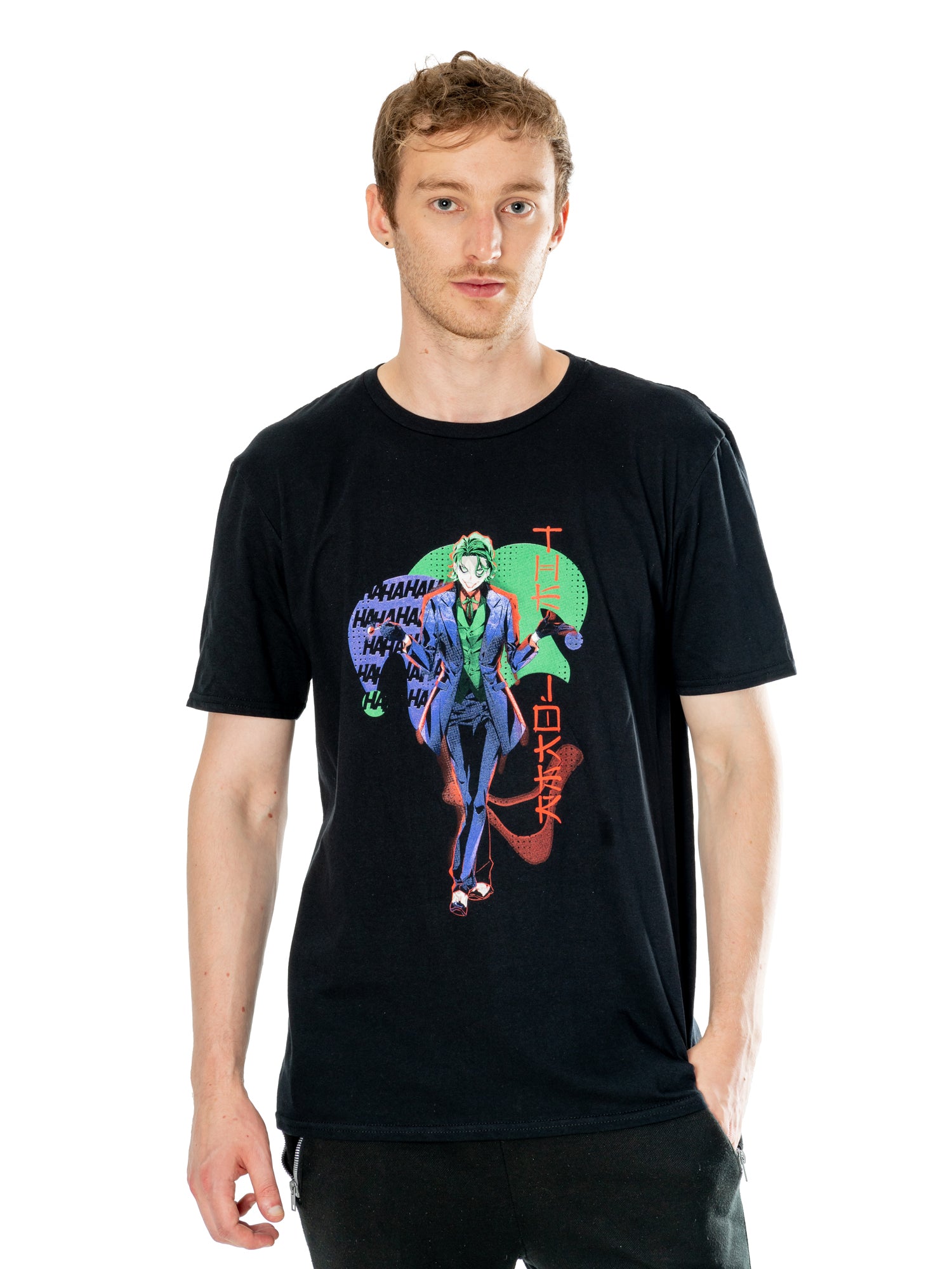 Koszulka Joker Czarna dla dorosłych Anime Czerwone Światło