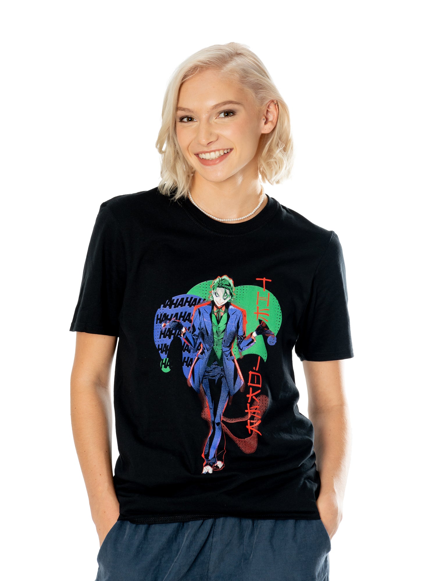 Koszulka Joker Czarna dla dorosłych Anime Czerwone Światło