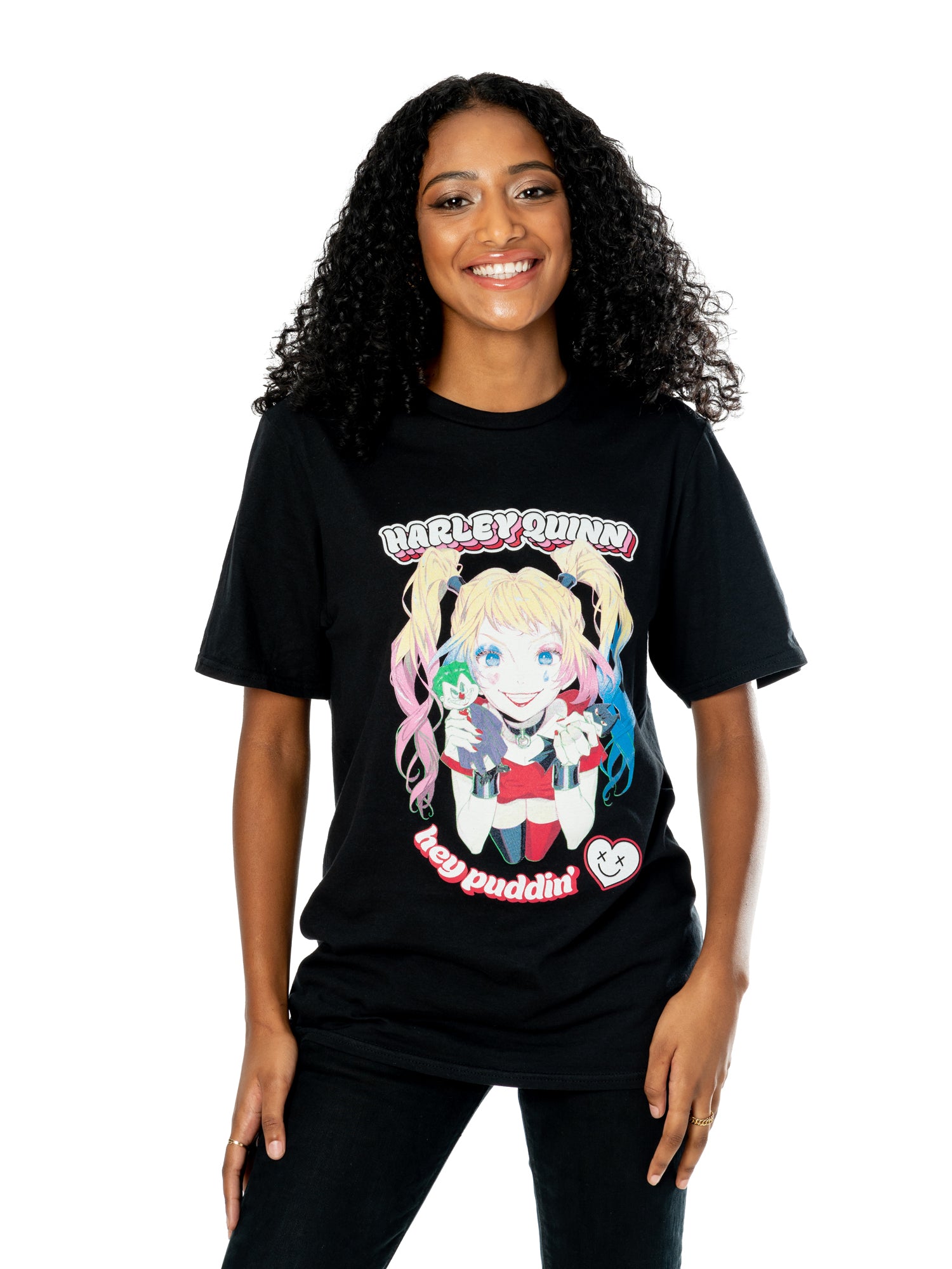 Koszulka z Harley Quinn z anime "Puddin'"