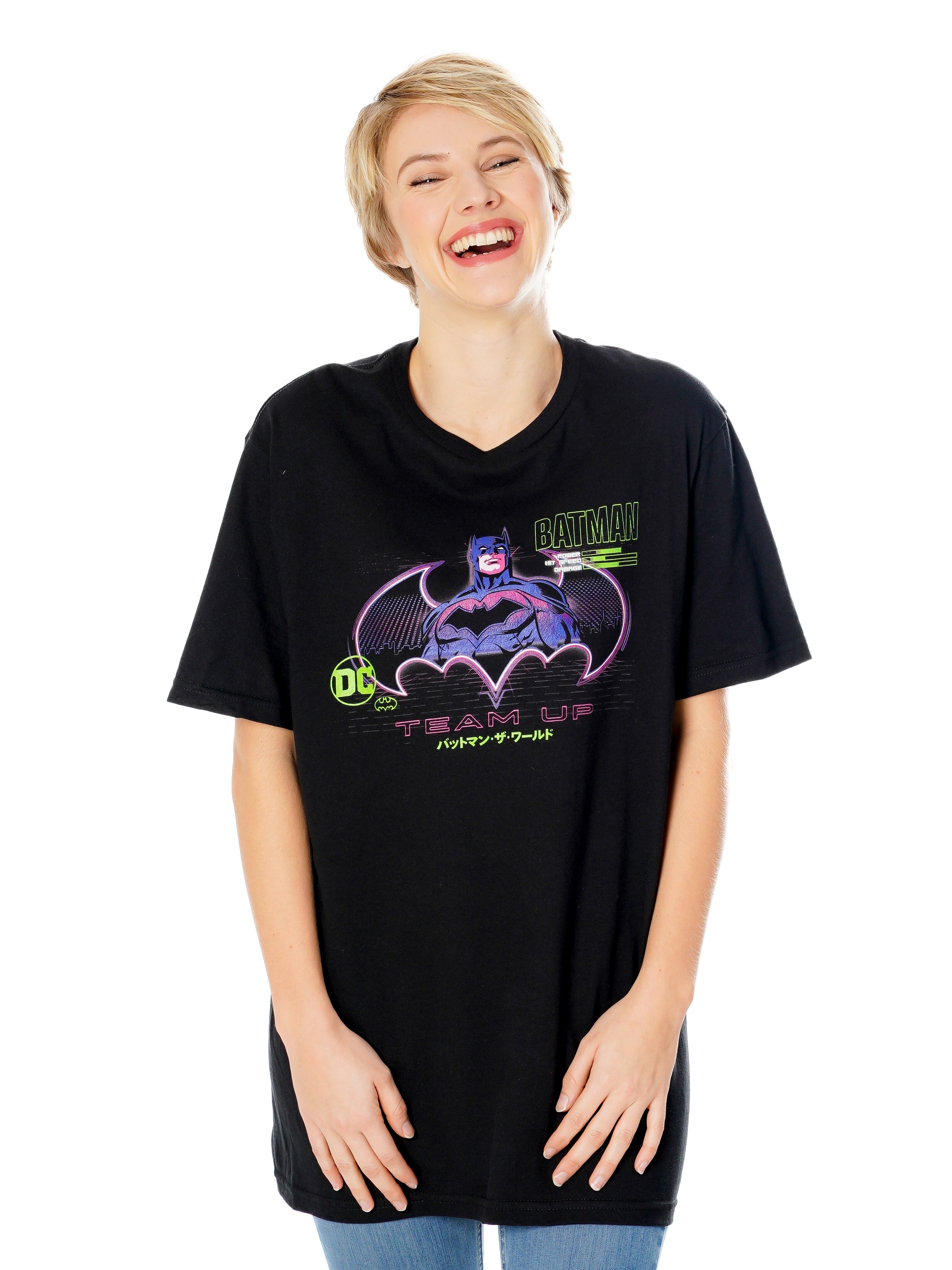 Koszulka z motywem Batman Anime Matrix Grid