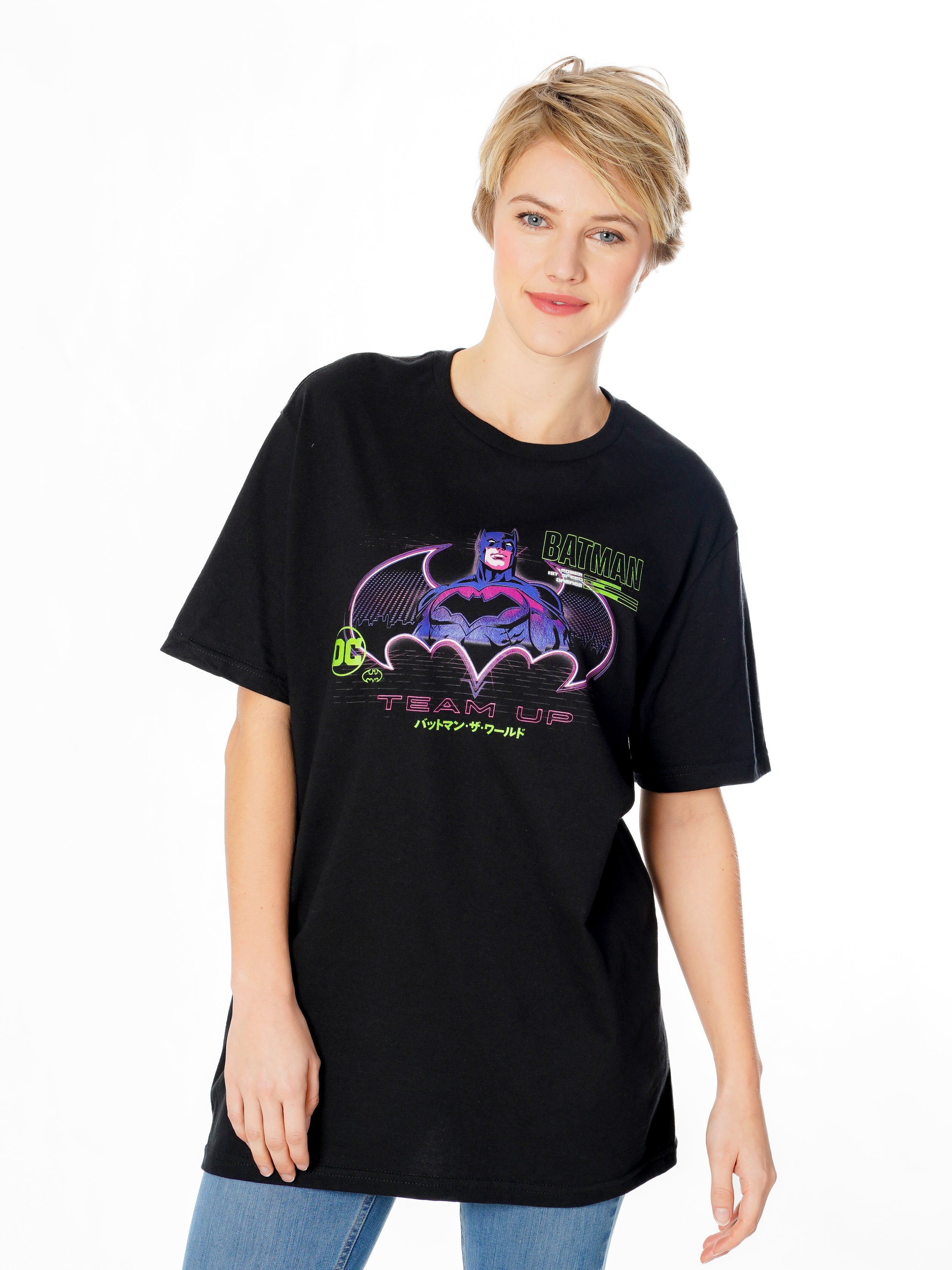 Koszulka z motywem Batman Anime Matrix Grid