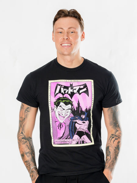 Koszulka z plakatem anime Batman i Joker