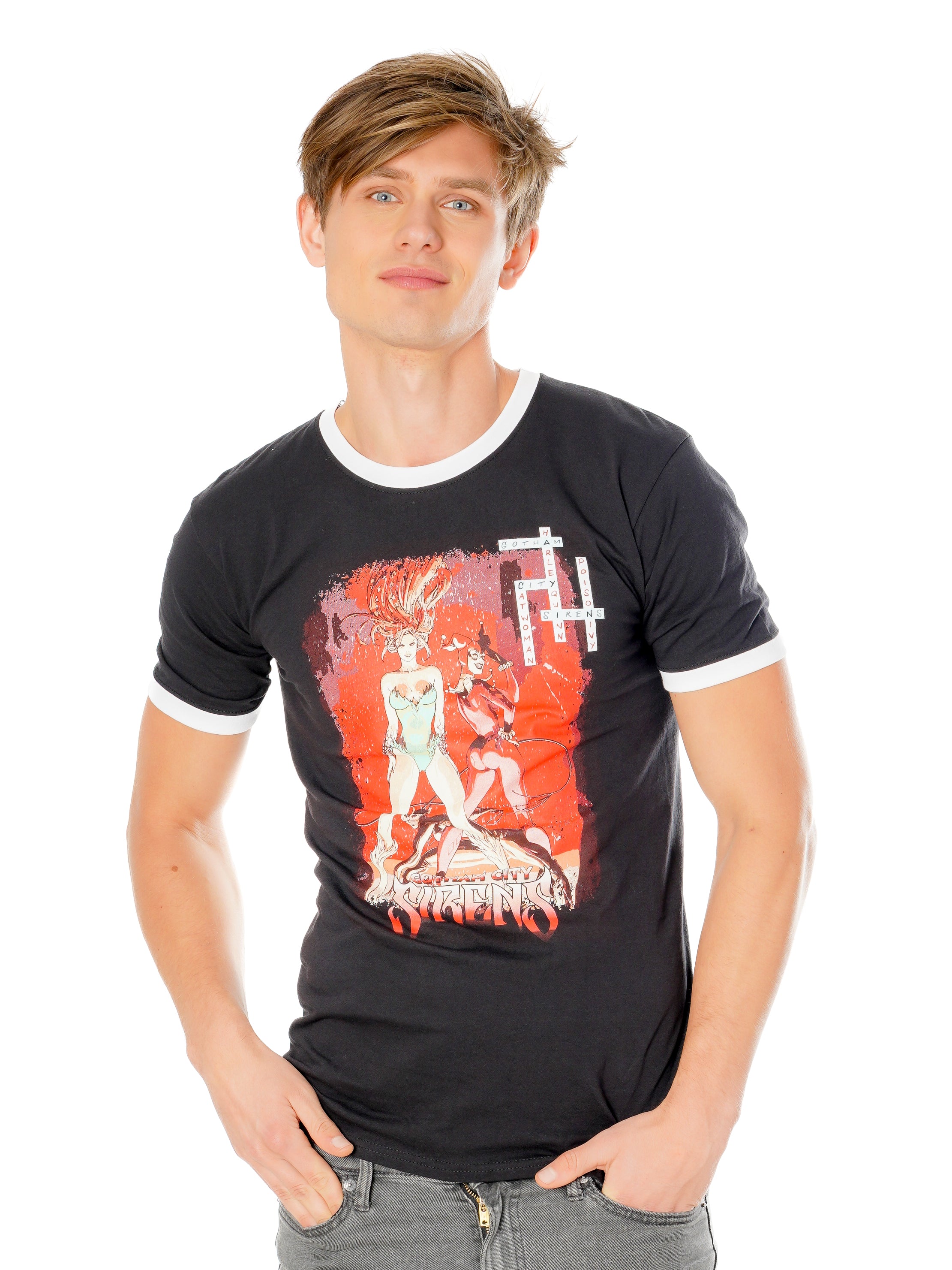 Koszulka Sirens Crossword Black Ringer